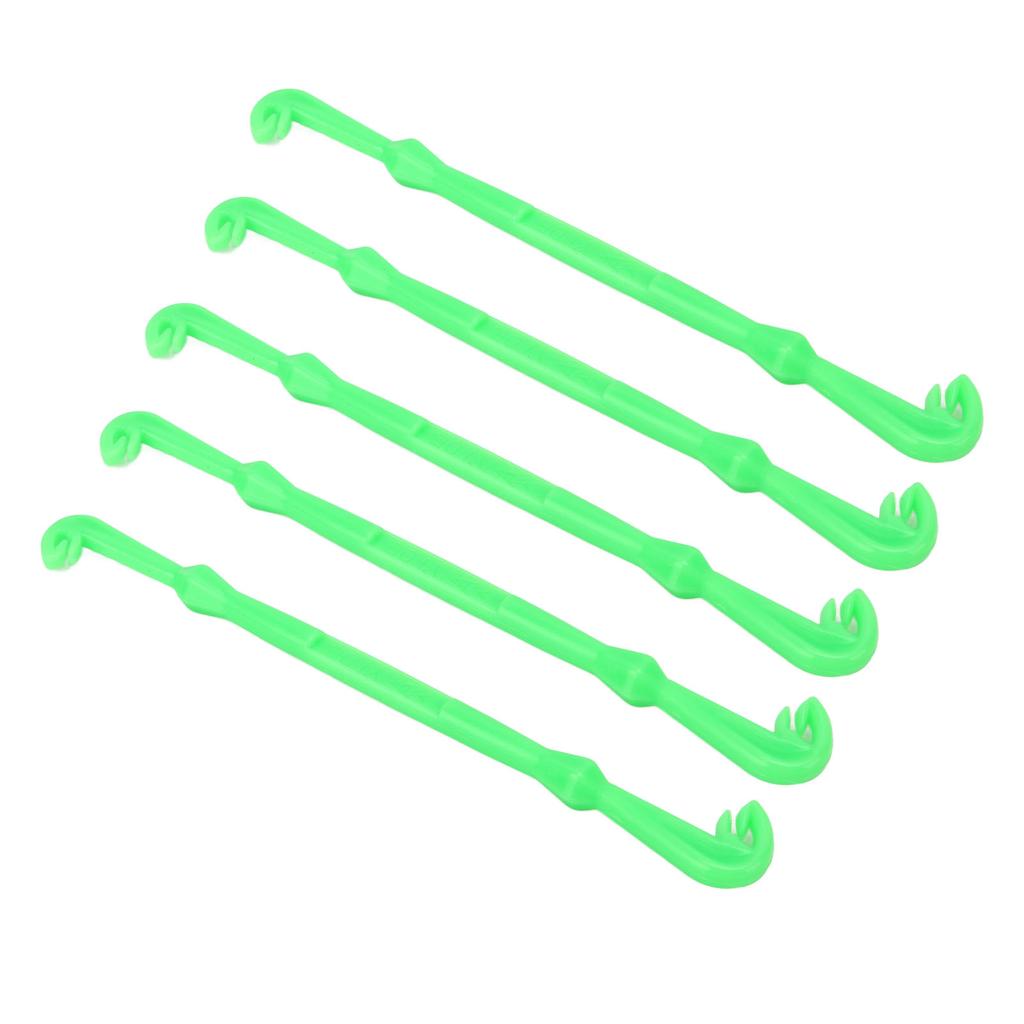 5Pcs Portable Fishing Line Knot Tool Green Plastic Hook Knot Tying Tool Fishing Gear