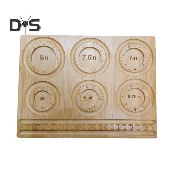 

Деревянная доска из бисера с 6 канавками, точная шкала, сверхмощный прямоугольный бамбуковый браслет для изготовления ювелирных изделий, инструмент для рукоделия, подарок для энтузиастов цвет старого дерева