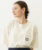 Casual CUT OUT LOGO POCKET WIDE TEE OFF WHITE [Milkfed] S/S Women's