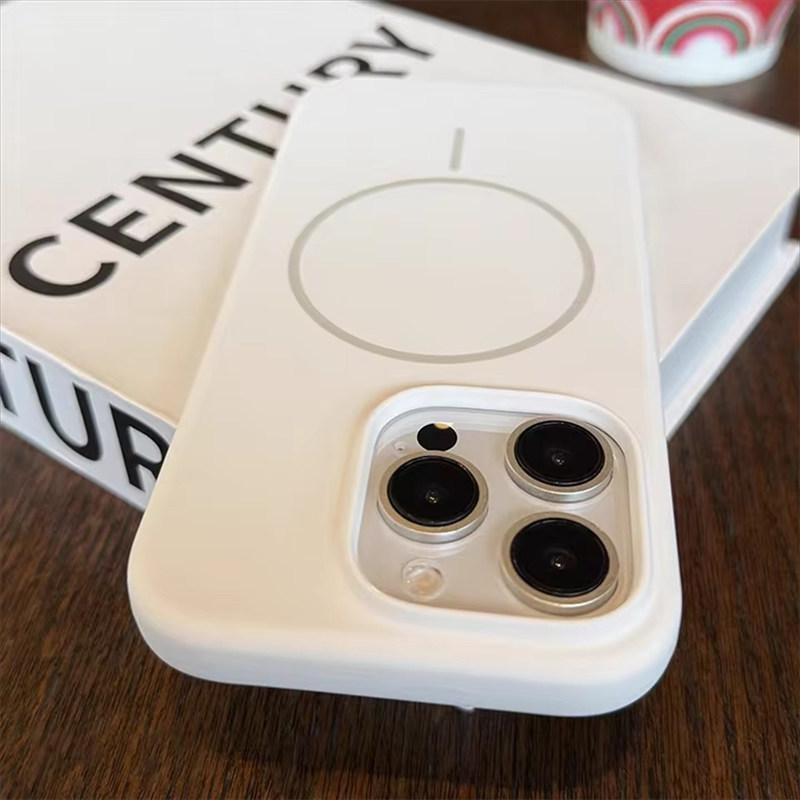 Luxury Liquid Silicone For Magsafe Case For iPhone 16 15 14 13 12 Pro Max Plus Magnetic Wireless Charging Soft Cover