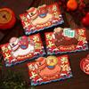 4pcs Thickened Lucky Red Pocket Cartoon New Year Red Packet Creative Money Envelope  Wedding
