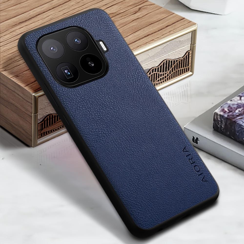 Phone Case: Luxury Retro Synthetic Leather Phone Case for Xiaomi 17T Pro Matte Soft Bumper Hard Back Cover Fashion Protective Case
