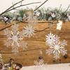 Christmas Decoration Snowflake Pendant Christmas Tree Pendant Simulation Snowflake Flake Christmas Decoration Scene Arrangement Trinkets