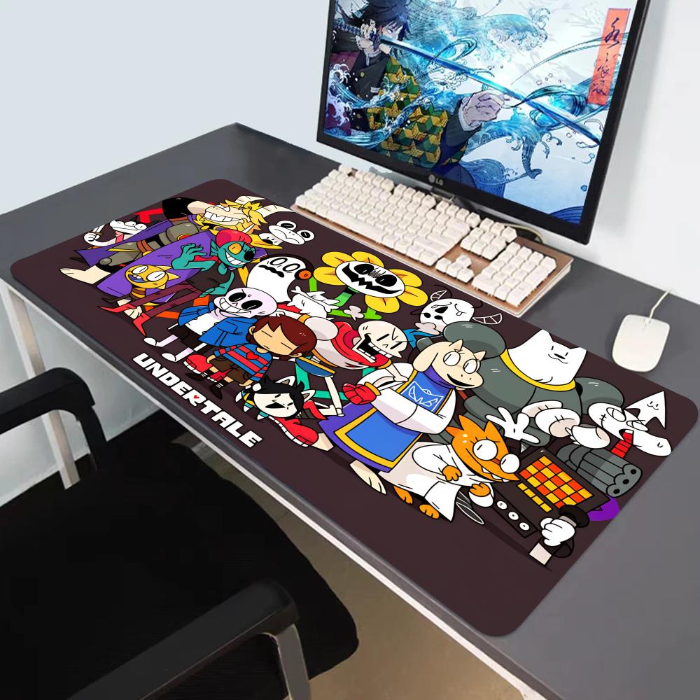 HYBXAXC Computer Laptop Mauspads Undertale Großes Gaming-Mauspad Tastaturpads Schreibtischunterlage PC-Gamer-Mausmatte Silikon-Mauspad