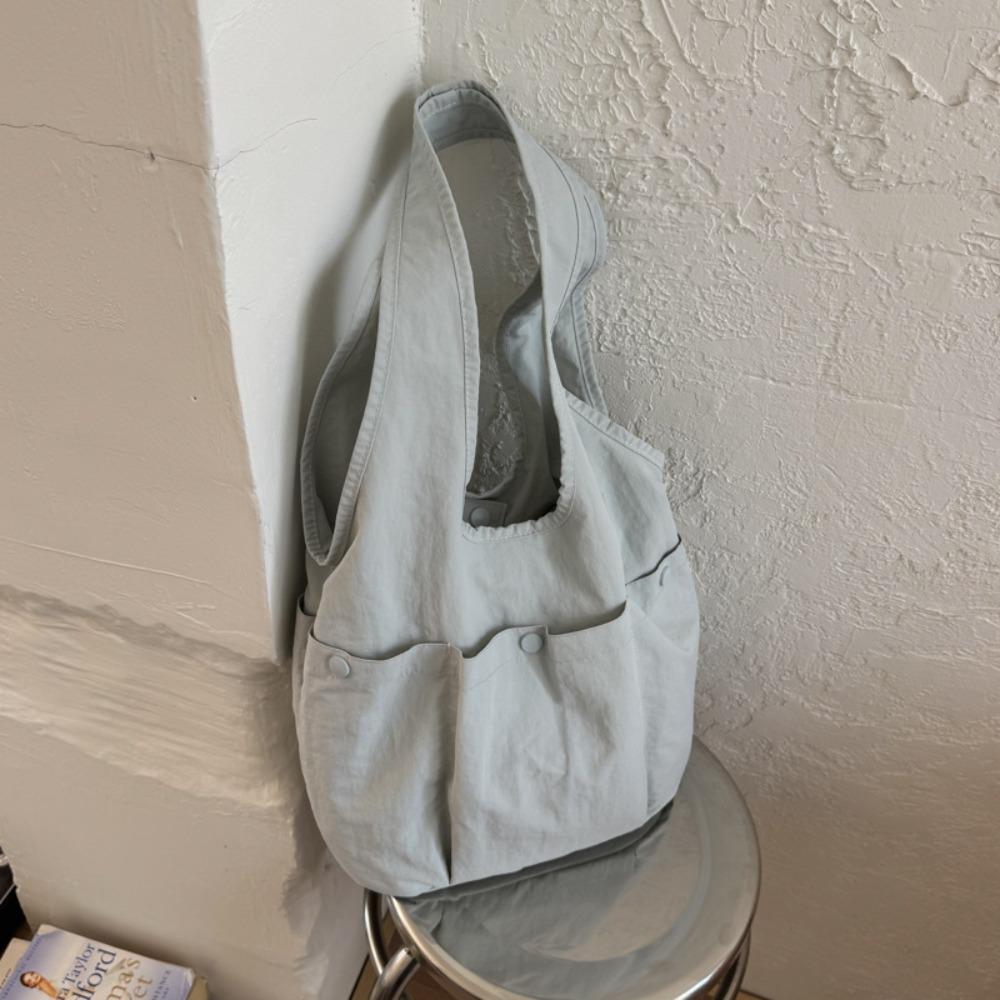 

Large Capacity Sport Tote Bag Quick-dry Multi-pouch Tote Bag Casual Nylon Shoulder Bag Unisex синий