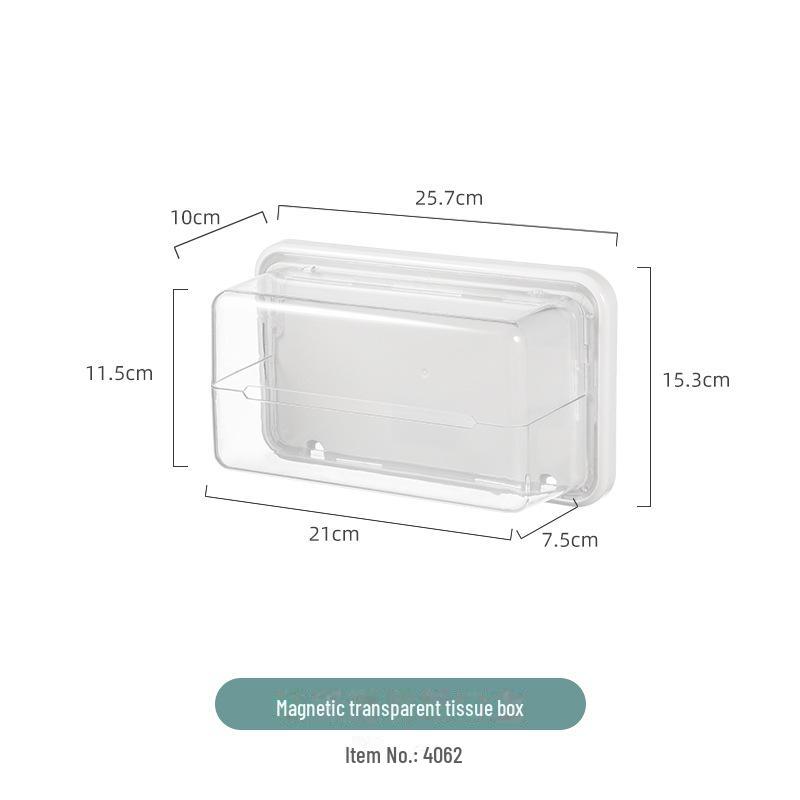 Magnetic Kitchen Storage: Wall-Mounted Refrigerator Shelf & Tissue Holder