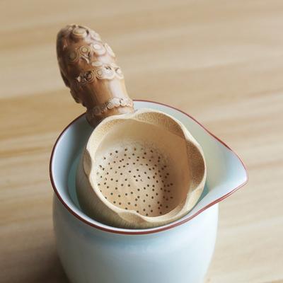 1PC Bambus Teesieb Infuser Filter Infusor Tee Werkzeuge Sieb für Tee Brauen Drinkware Zubehör Sieb Gadgets