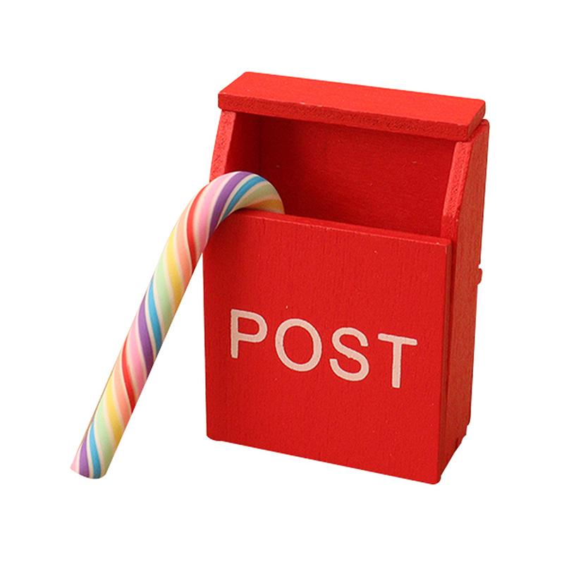 Vánoční figurky Ornament domeček pro panenky Domácí dekorace Jelen Santa Claus Sněhulák