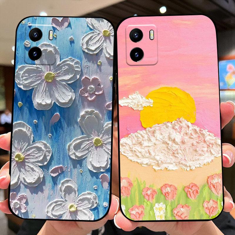 For VIVO Y15s 4G Fundas Case V2139 Y15c Y15a Butterflies Flowers TPU Soft Silicone Thin Phone Cover For Vivo Y15 4G Coque Bumper
