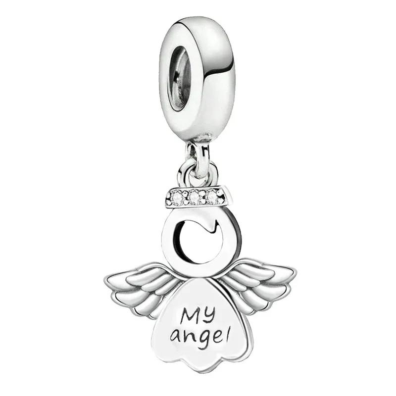 Copper Romantic Red Love Heart Pink Charms Beads Fit Original Pan Diy Bracelets For Woman Pendant Fine Jewelry