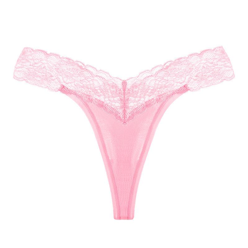 Plus Size Low Waist Thong Panties for Young Women - Breathable European & American Style In 5 Colors