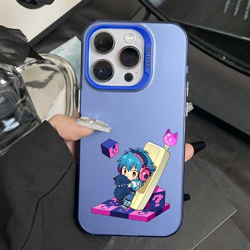 D-Dramatical M-Murder Aoba Seragaki Phone Case For iPhone 16,15,14,13,12,11,Pro,Max,Plus,Mini,XS Anti Fall Blue Matte Bumper