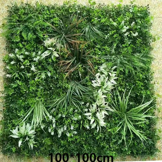 Flame-Retardant Green Wall: Anti-Aging Lawn Decoration for Malls & Backgrounds