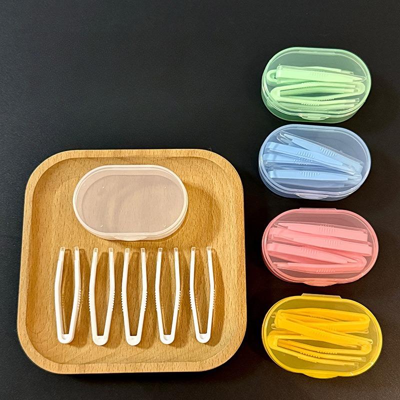 5 Pcs/Set Contact Lens Inserter Wearing Tool Contact Lenses Tweezers Travel Kit for Eye Care Contact Lens Accessories