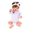 Reborn Babymädchenpuppe 18 Zoll Zarte Neugeborenen-Säuglingspuppe mit Schnuller Rollenspielzeug Geschenk