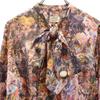 Paul Smith Animal All-over Pattern Short Sleeve Half Button Tunic Women Used