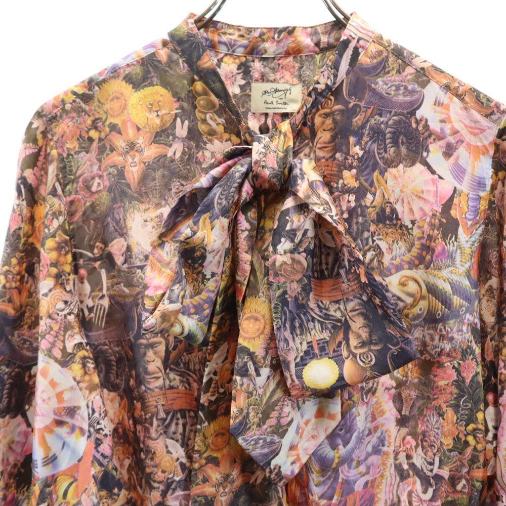 Paul Smith Animal All-over Pattern Short Sleeve Half Button Tunic Women Used
