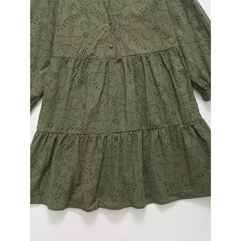 Fashion Style 2023 Summer New Arrival Fashion Women's Fashion Clothing Cut Out Embroidery Short Dress 2492059 505