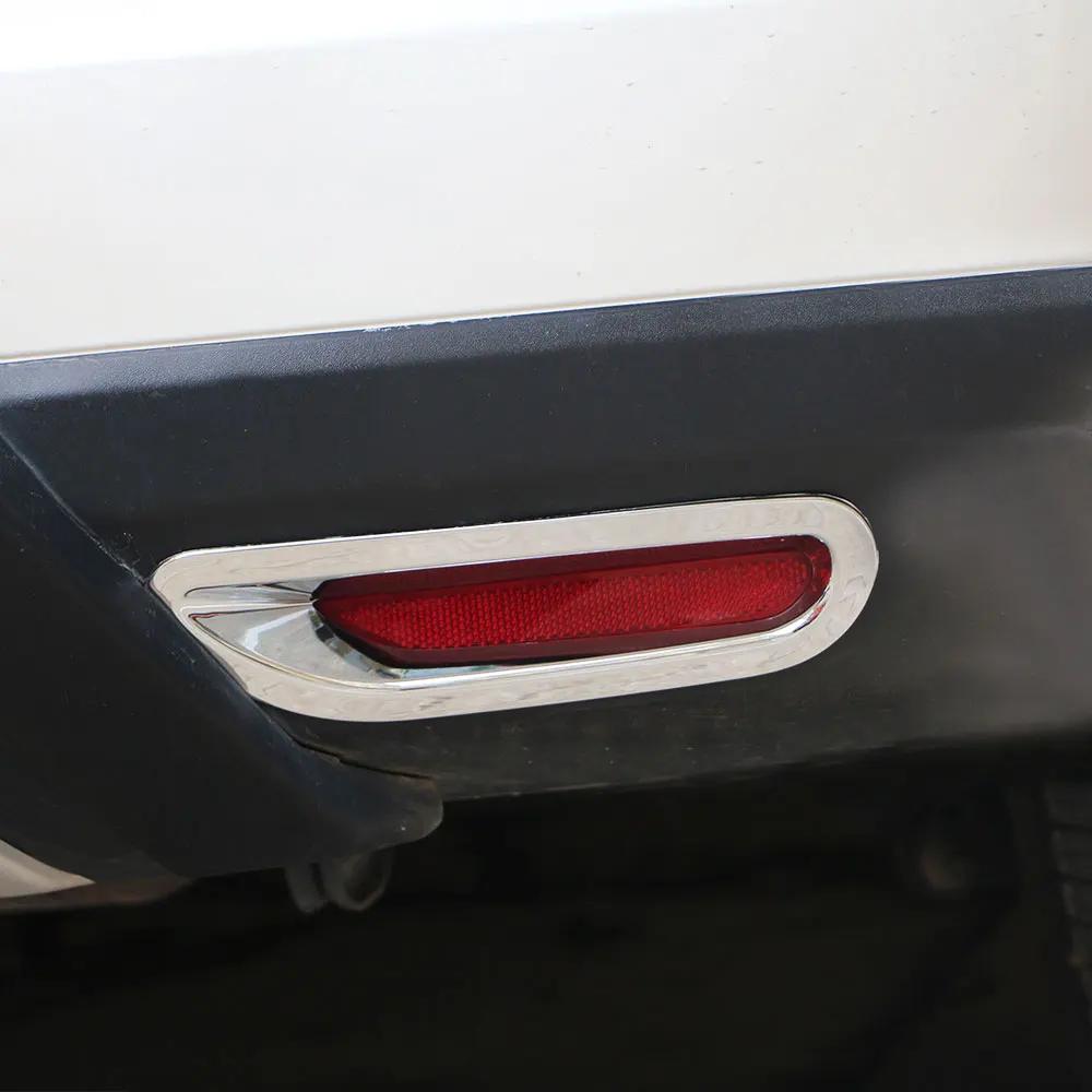 For Nissan X-Trail Xtrail T32 2014 - 2016 Rear Fog Light Frame Trim Back Foglight Lamp Stickers Decoration Cover Accessories