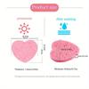 10/20pcs Heart Shaped Facial Sponge with Container - A Natural Sponge Pad for Washing, Cleaning, Exfoliating, and Makeup Removal
