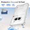 KEYSION Four-Corners Shockproof Transparent Case for Nothing Phone 2A Plus Soft TPU+PC Clear Phone Cover for Nothing Phone 2A