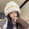 Knitted Fisherman Women's Face Changing Autumn and Winter Ear Protection Warm Woolen Hat Plush Hat National Fashion Lion Hat