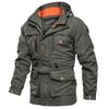 Hooded Large Size Jacket Men's Jacket Spring Autumn and Winter Jacket Men's Medium and Long Casual Outdoor