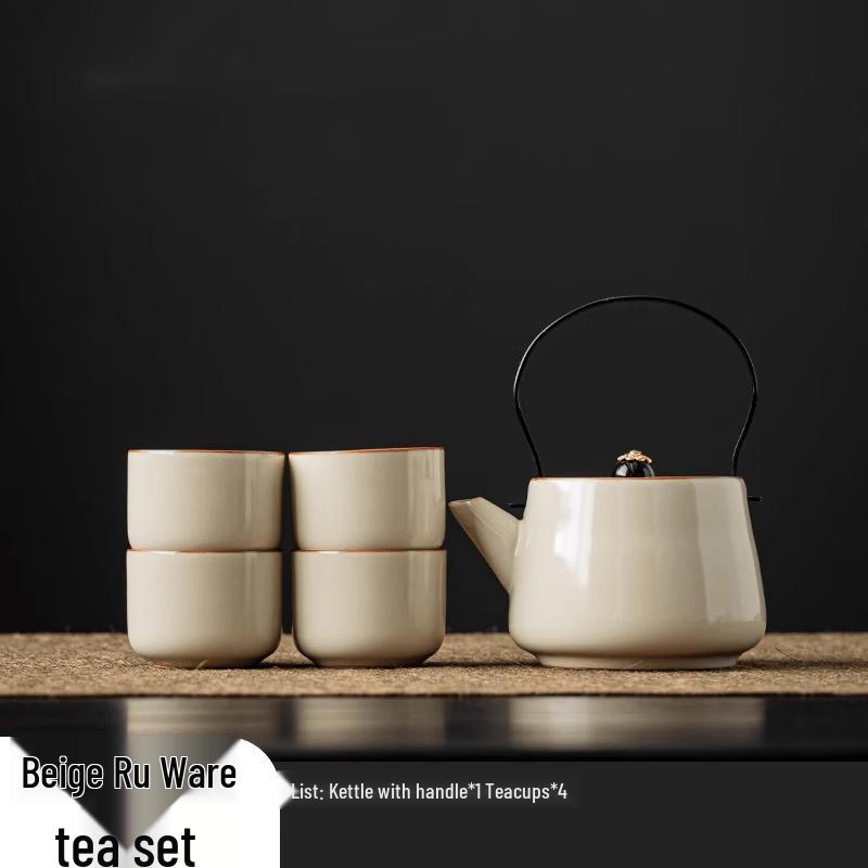 Ru Ware Overhead Handle Teapot Set