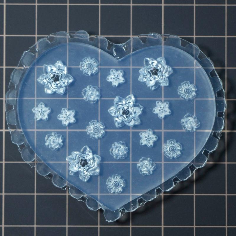Durable Silicone Nail Art Mold Relief Pattern Nail Art Decortive Mold DIY Manicure Tool Printing Template Nail Mold