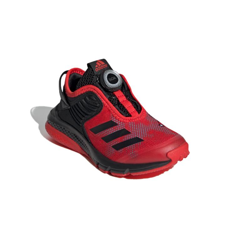 New Spiderman X Adidas Activeflex Boa K Breathable Low Top Kids' Running Shoes Red Black Kids' FV4195
