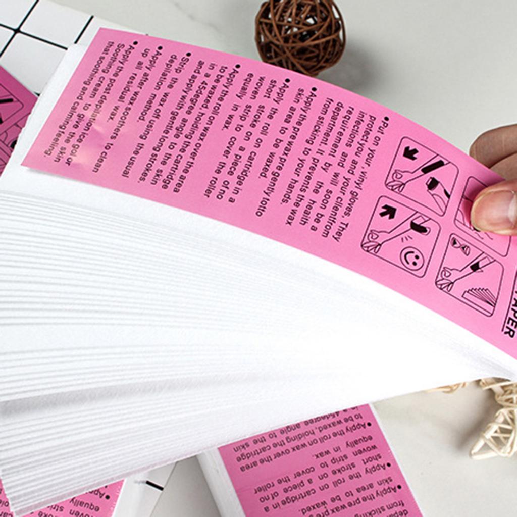 50pcs Wax Strip Depilatory Paper Easy To Use Professional Auxiliary Tool Suitable for Many Body Parts
