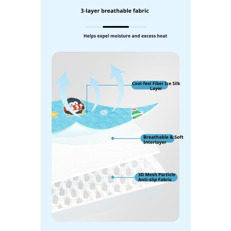 Heat Relief Cool Pet Mat Soft Ice Sleeping Pad Breathable Cushion for Dogs Cats Indoor Home Car Outdoor Daily Use