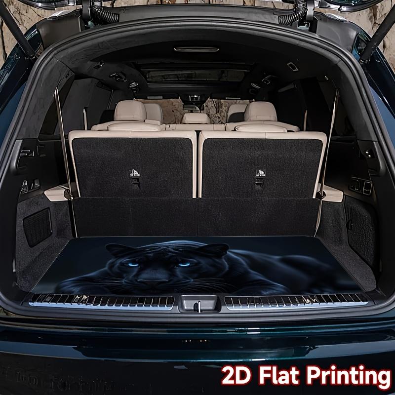 1pc 2D Plane Printing Trunk Mat for Festive Parties, Protective Pad Shadowpanther, Compatible with Various Car Trunk Liners