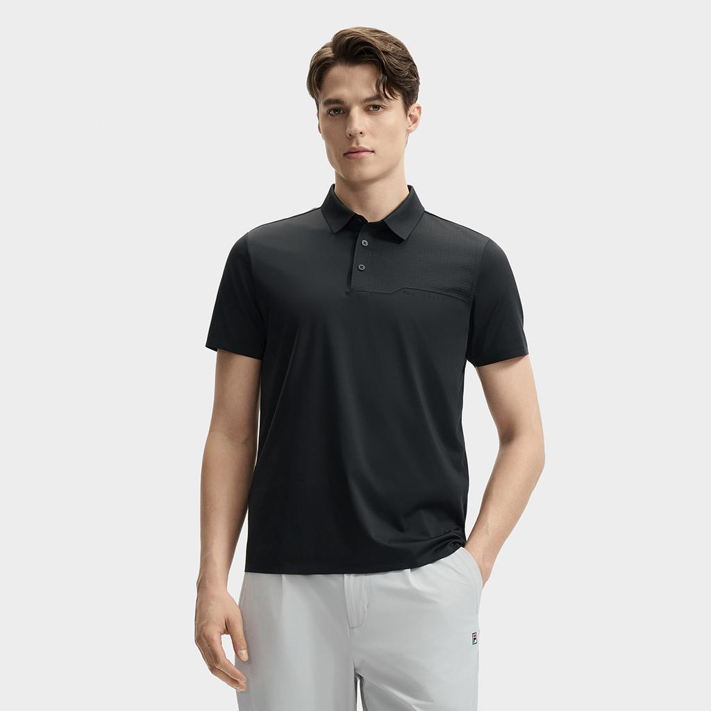 New FILA Polo Shirts Men's Jet Black F11M432106FBK