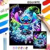Stitch Oil Painting by Numbers Art Kit. Handmade Diy Painting Home Decoration Gifts