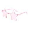 1Pc Star Shaped Solid Color Cosplay Glasses Cool Disco Eyewear For Women Men Fashion Pentagram Sunglasses