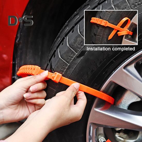 10/20/30/40 Stück Anti-Rutsch-Schneeketten für Autoreifen, Schneeketten für Auto-Winterreifen, Räder, wiederverwendbare, rutschfeste, vielseitige Schneeketten für vielseitigen Schnee