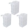 3 Pcs White Aquarium Plant Holder with Holes Professional Practical Pot For Plants Aquarium Fish Tank Plant Stand for Aquatic