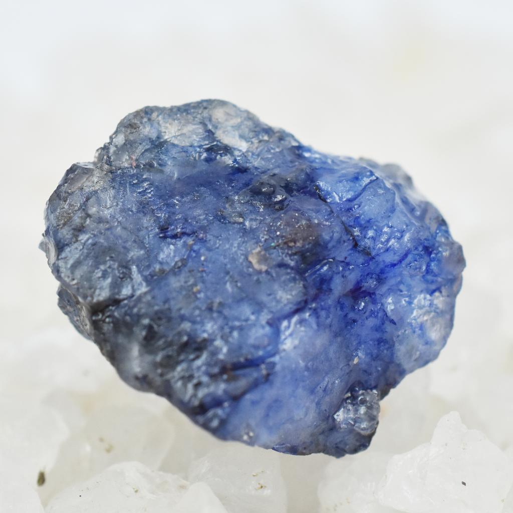 Earth Mined Blue Sapphire 22.55 Ct Natural CERTIFIED Uncut Rough Loose Gemstone AR-3145-R
