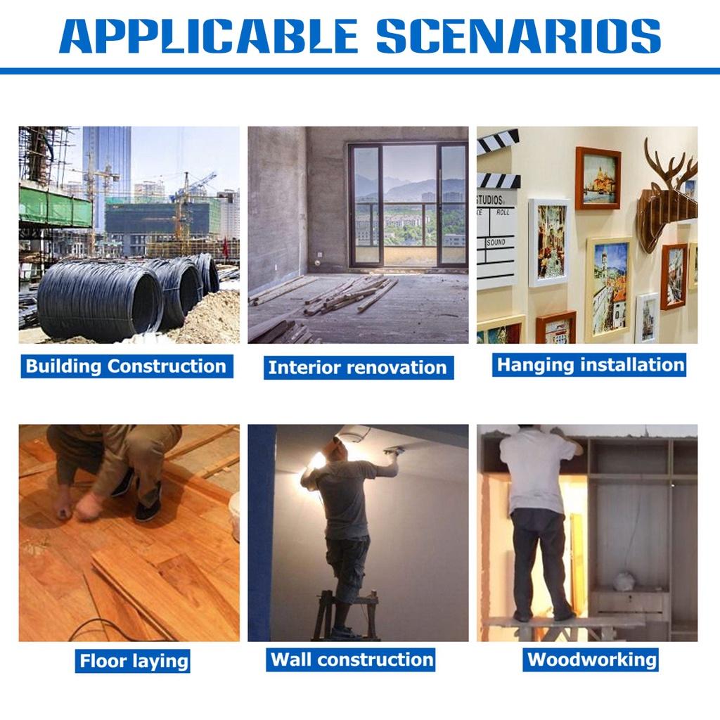 16/12/8 Line 360° 4D Green Light Laser Level Horizontal Vertical Cross Spirit Level Measure Tool Kit