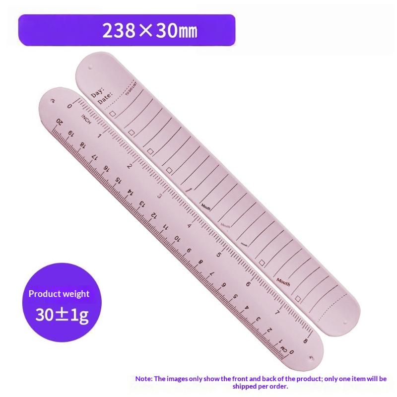 New New 1Pcs Waterproof Erasable With Scale Silicone  Wristband Reusable Writeable To-do List Wrist Strap For Forgetful Elderly