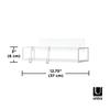 Official Umbra Shower Rack Shampoo Rack Set of CUBIKO 21018615660 Shelf, White, 2,