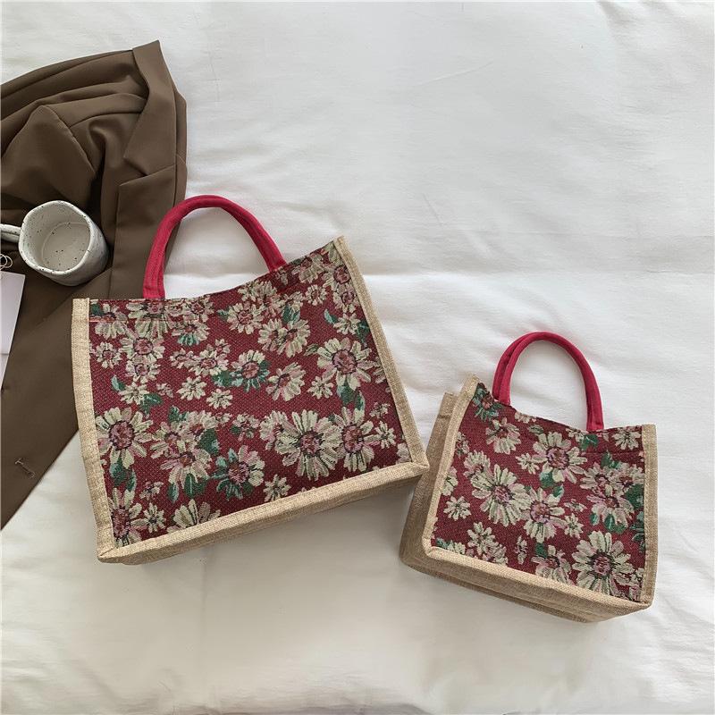Large Capacity Cotton and Linen Bag Women's 2025 New Fashion Versatile Handbag Work Tote Bag