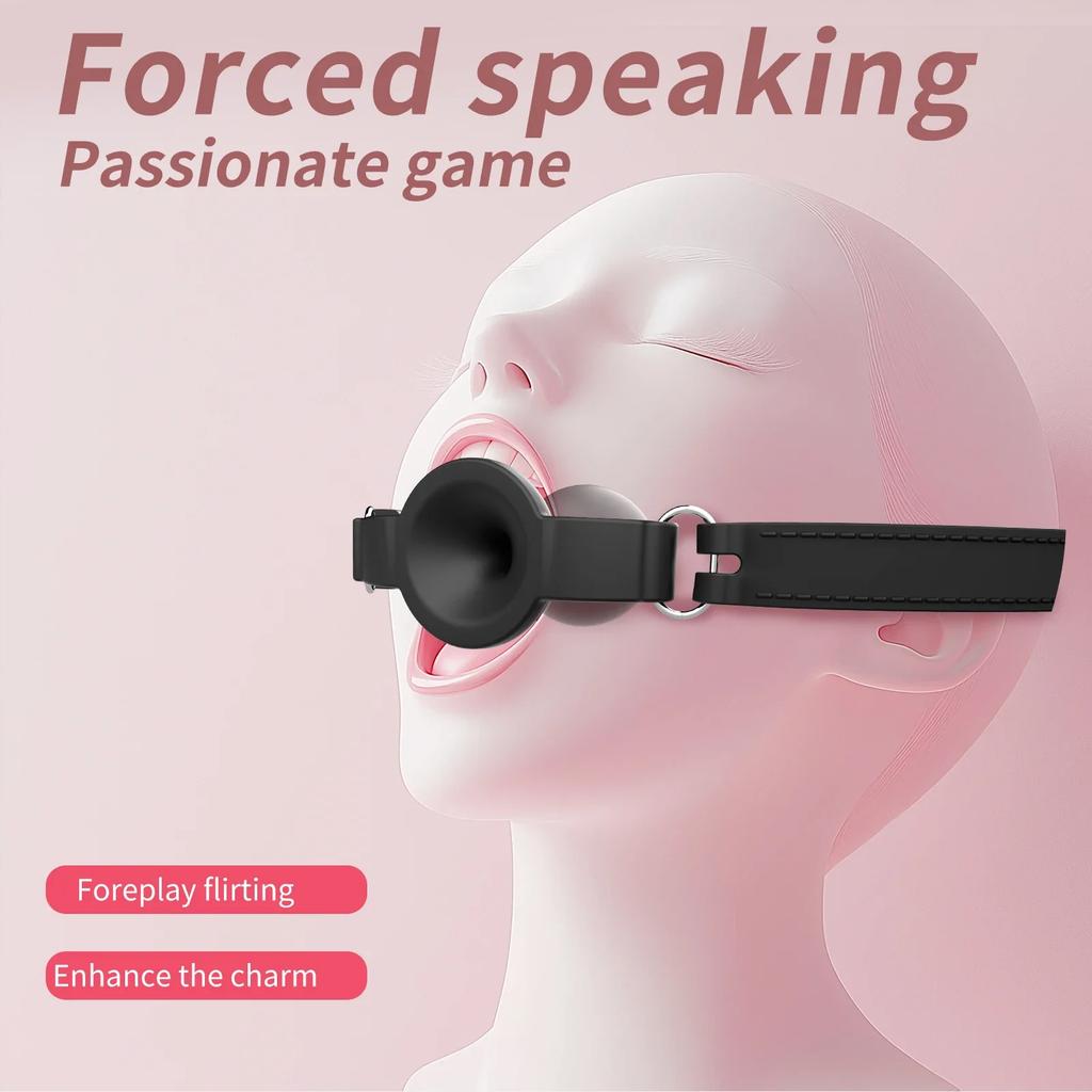 New Silicone Mouth Gags Breathable Ball Gag Adjustable Belt Mouth Adult Games Erotic Sex Toys For Couple Role Play Sexyshop