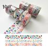 Creative Washi Tape 3 Rolls Set, Decorative Stickers, Aesthetic Tapes for Moderate Width Scrapbooking Supplies, Journaling Junk Journal, Wrapping