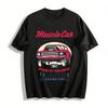 Fahre wie der Wind 1967 Muscle Car Retro Grafik T-Shirt Reines Baumwoll-T-Shirt