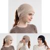 Knitted Winter Knitted Hat For Women With Ear Warmth And Ponytail Hole