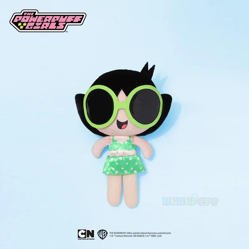 23cm 35cm Cartoon Anime Powerpuff Girls Plush Toys Cute Beach Dress Stuffed Dolls For Girls Gift 23cm