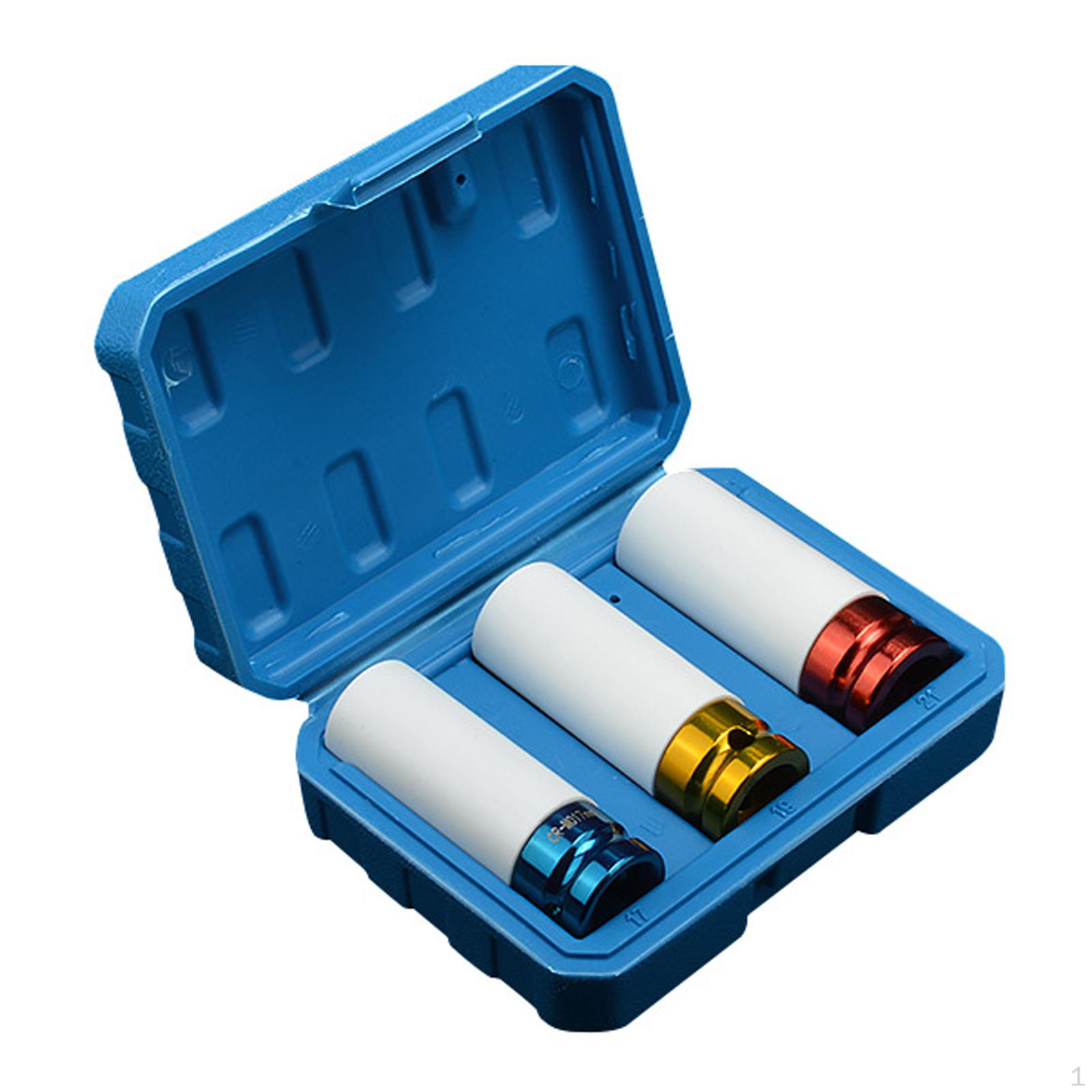 

Heavy-Duty Socket Wrench Set with Wheel Protection 3 pieces
