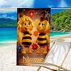 Custom Name Ultrasoft Beach Towel With Maya Bee Themeideal For Pool Camping Diving Perfect Travel Essential Vibrant Beach Towel